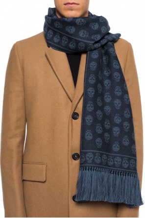 Reversible scarf with skull motif, zdjęcie 2 Reversible scarf with skull motif od Alexander McQueen